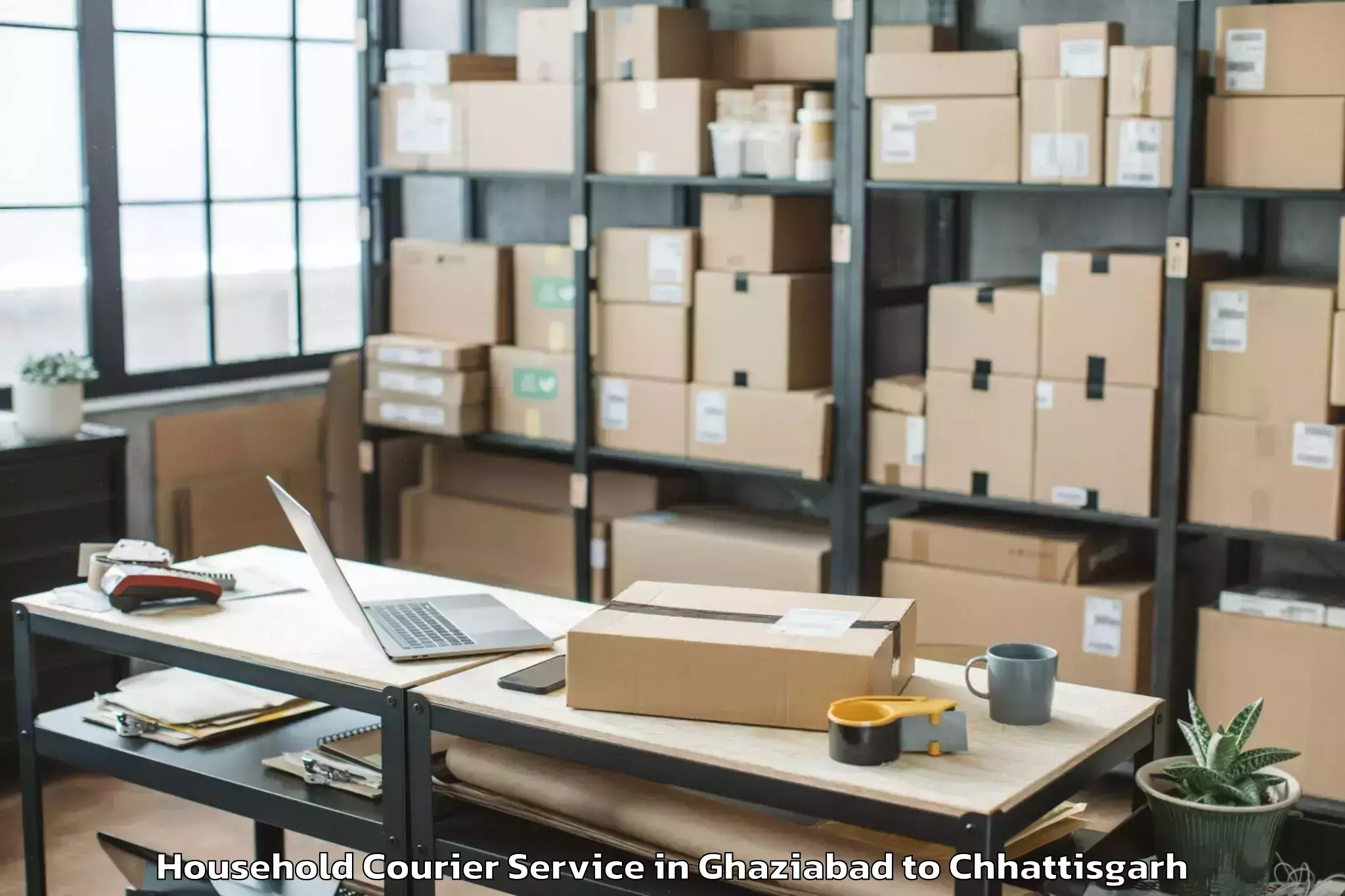 Professional Ghaziabad to Ambagarh Chauki Household Courier